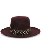 Nick Fouquet Wide Brim Hat, Women's, Size: 57, Red, Wool Felt