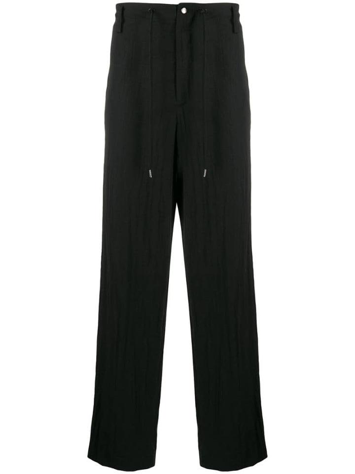 Fumito Ganryu Oversized Warm-up Trousers - Black