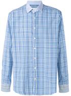 Etro Check And Stripe Shirt - Blue
