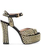 Moschino Studded Platform Sandals - Black