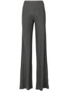 Rick Owens Ribbed Waist Trousers - Grey
