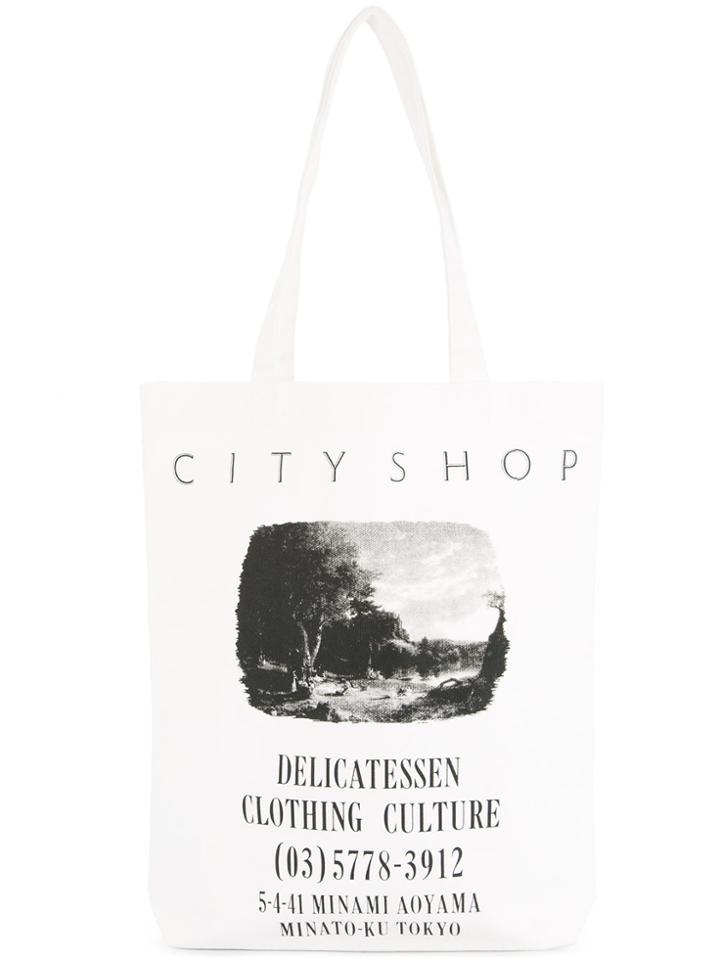 Cityshop Printed Tote - White