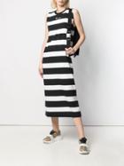 Champion Striped Midi Dress - Black