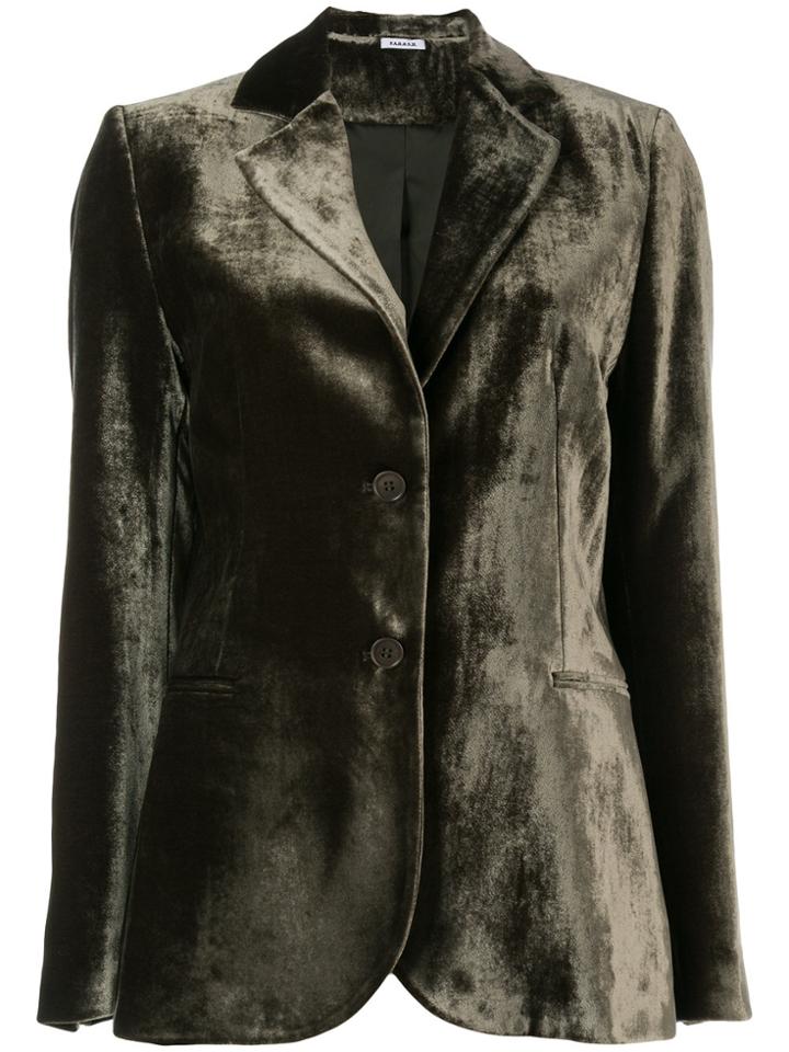 P.a.r.o.s.h. Rocking Velvet Blazer - Green