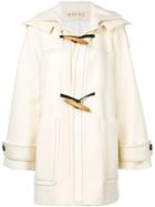 Marni A-line Duffle Coat - White