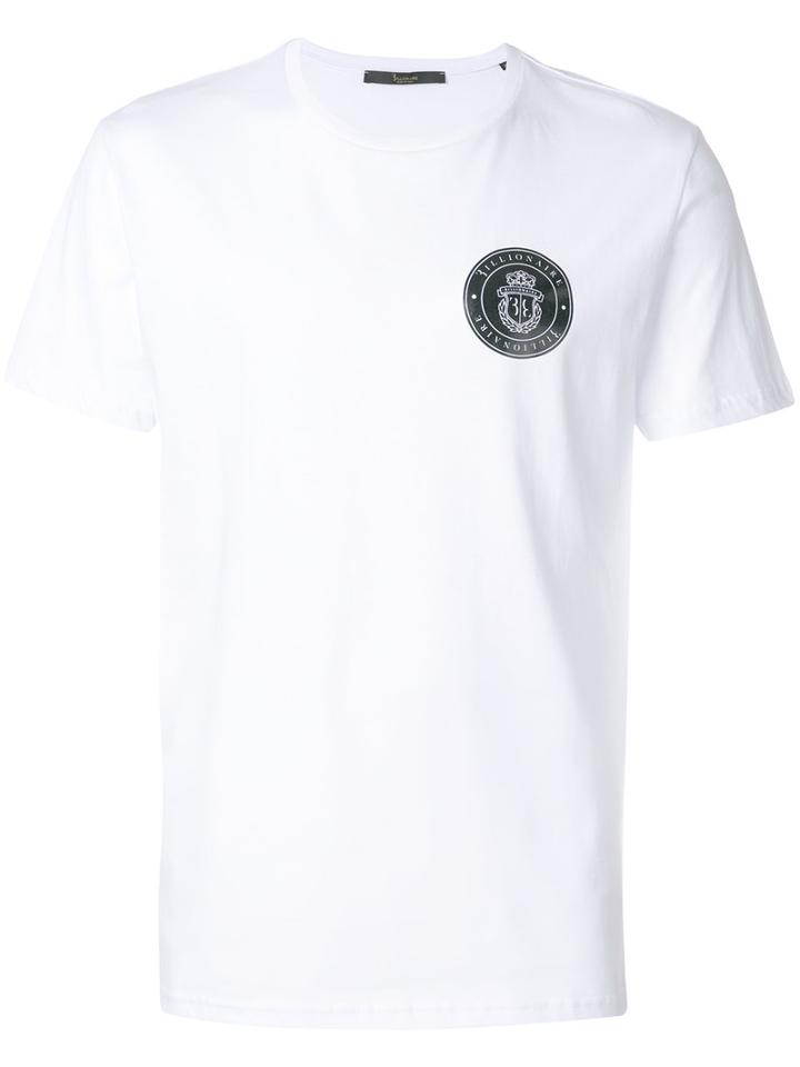 Billionaire - Logo Print T-shirt - Men - Cotton - Xxl, White, Cotton
