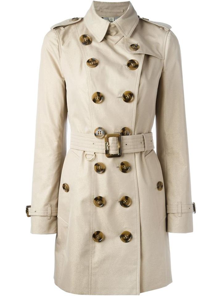 Burberry London Metallic Shimmer Trench Coat