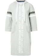 Marc Cain Hooded Sweater Dress - Grey