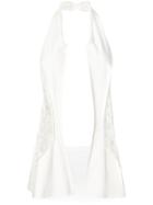 Yohji Yamamoto Vintage Panelled Lace Waistcoat - White