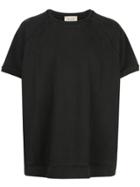 Fear Of God Logo Patch Short-sleeved Sweatshirt - Black