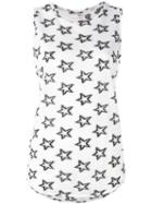 Chinti And Parker - Star Jacquard Tank Top - Women - Polyester/viscose - S, White, Polyester/viscose