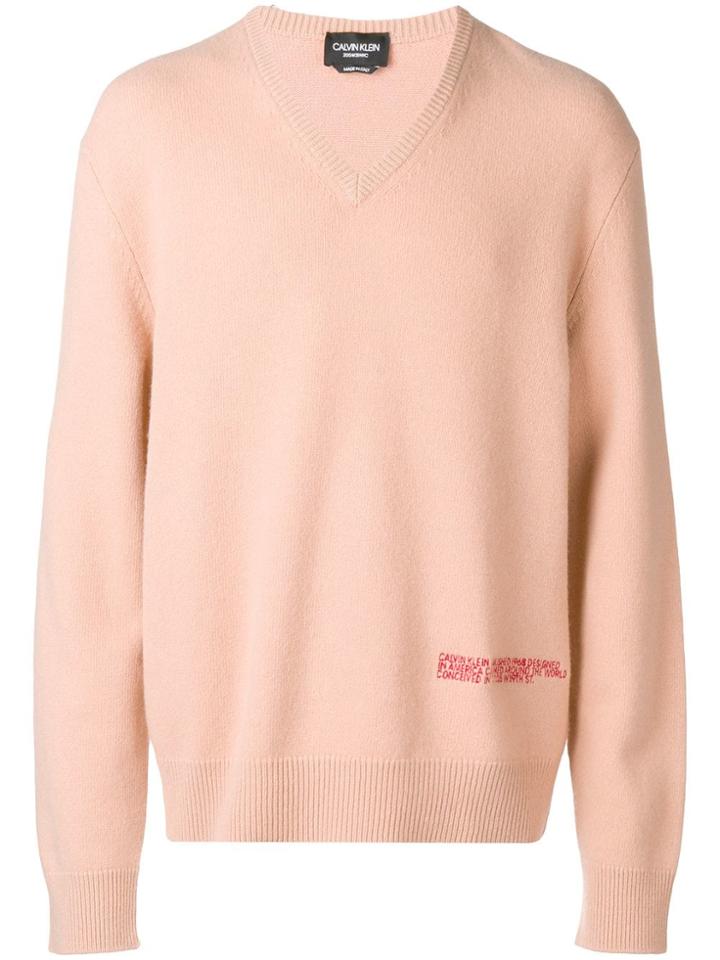 Calvin Klein 205w39nyc Loose Fitted Sweater - Pink & Purple