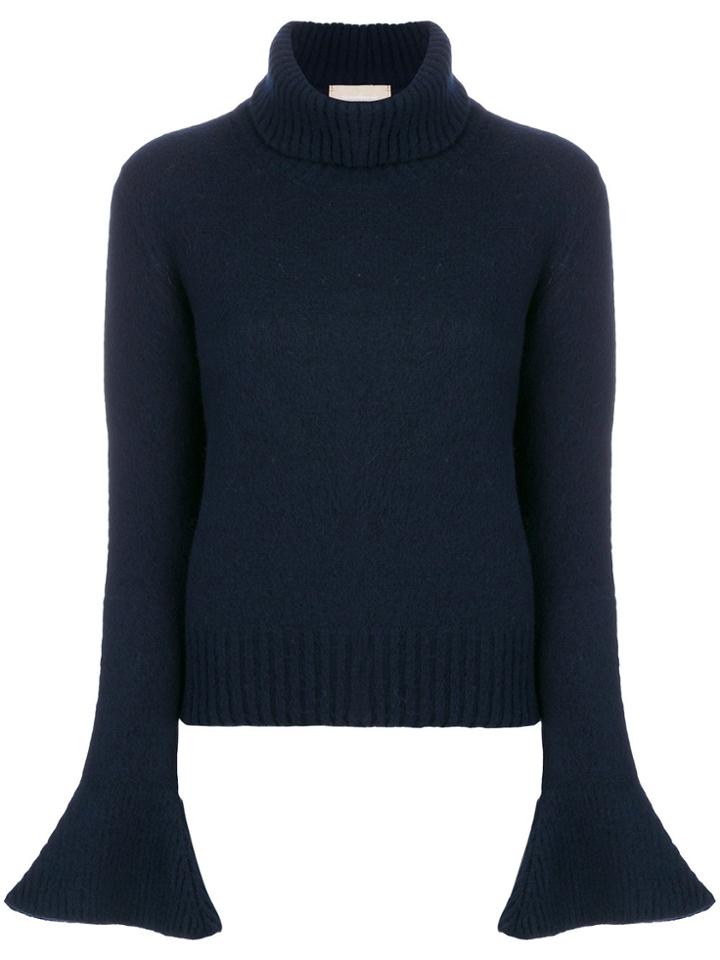 Drumohr Flared Sleeve Jumper - Blue