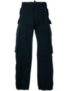 Dsquared2 Wide Leg Cargo Trousers - Blue