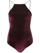 Alix Halterneck Bodysuit - Pink & Purple