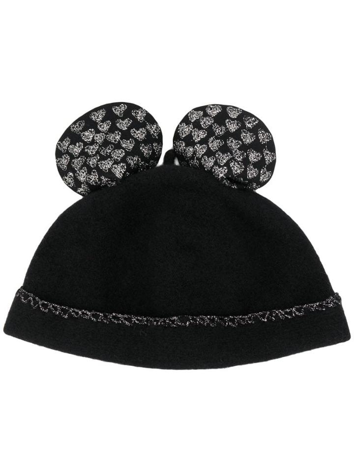Le Chapeau Le Chapeau 5019b Nero+nero Leather/fur/exotic