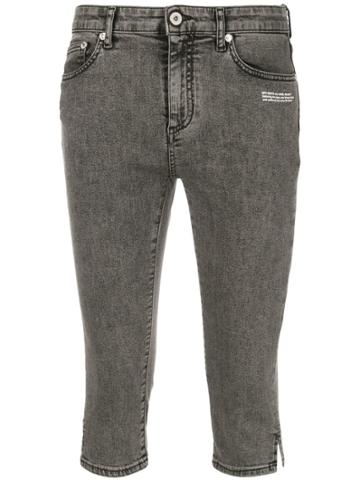Off-white Denim Pedal Pushers - Black