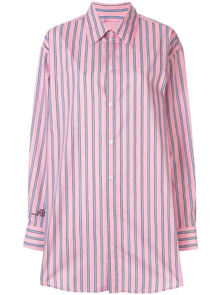 Marc Jacobs Oversized Pinstripe Shirt - Pink