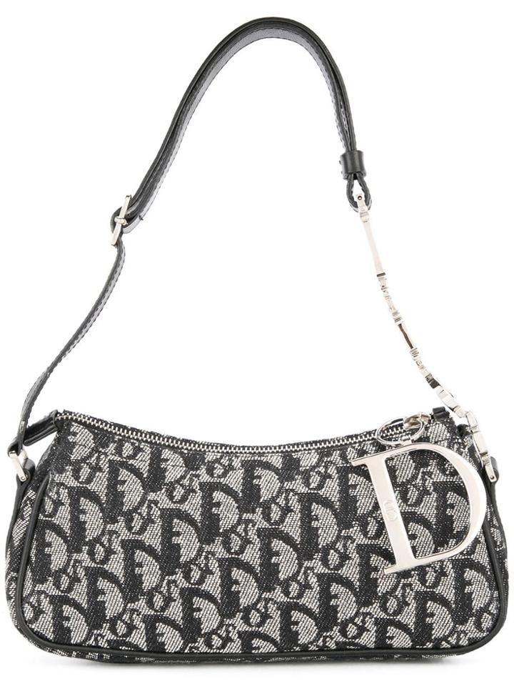 Christian Dior Vintage Trotter Shoulder Bag - Grey