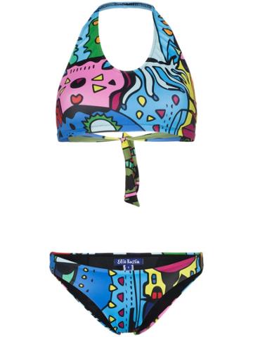 Ellie Rassia Miami Halterneck Bikini - Blue