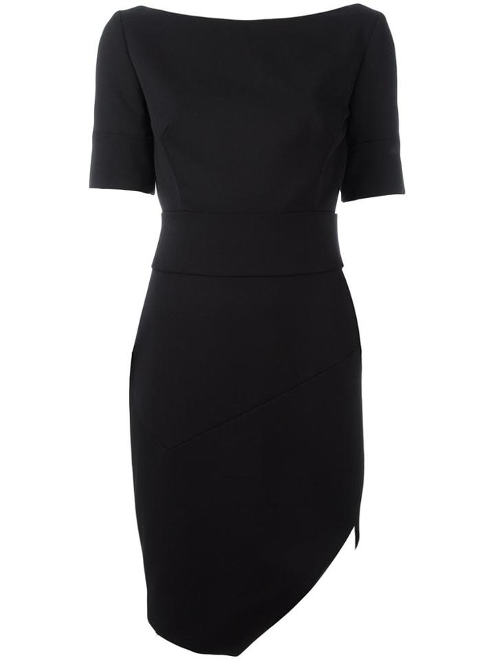 Alexandre Vauthier Boat Neck Short Dress - Black