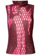 Jean Paul Gaultier Vintage Knitted Turtleneck Top - Pink & Purple