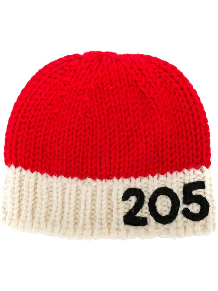 Calvin Klein 205w39nyc Logo Beanie - Red