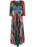 Alice+olivia Meryl Pleated Dress - Red