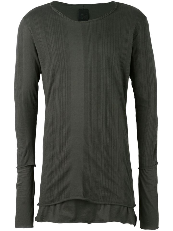 Thom Krom Long Sleeve T-shirt, Men's, Size: Large, Grey, Cotton