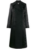 Junya Watanabe Double-breasted Contrast-sleeve Coat - Black