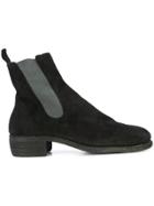 Guidi Panelled Ankle Boots - Black