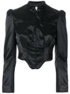 Romeo Gigli Pre-owned Structured Cropped Jacket - Black
