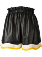 Fendi Pleated Skirt, Women's, Size: 42, Black, Lamb Skin