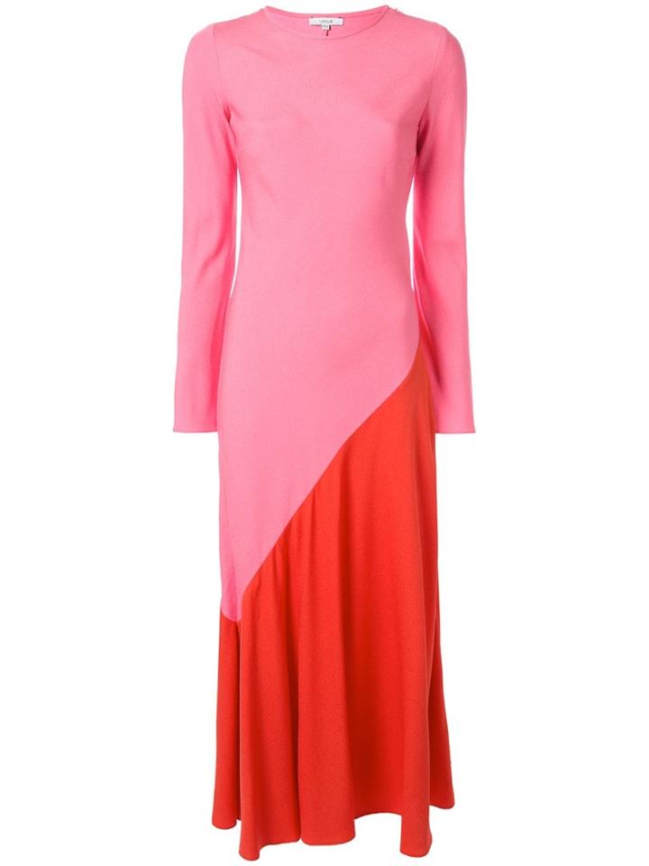 Layeur Colour Block Maxi Dress - Pink