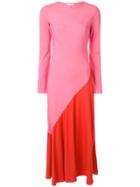 Layeur Colour Block Maxi Dress - Pink