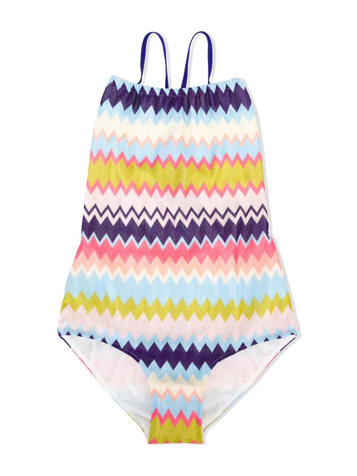 Missoni Kids - Striped Swimsuit - Kids - Nylon/spandex/elastane/viscose - 10 Yrs, Girl's