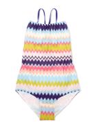 Missoni Kids - Striped Swimsuit - Kids - Nylon/spandex/elastane/viscose - 10 Yrs, Girl's