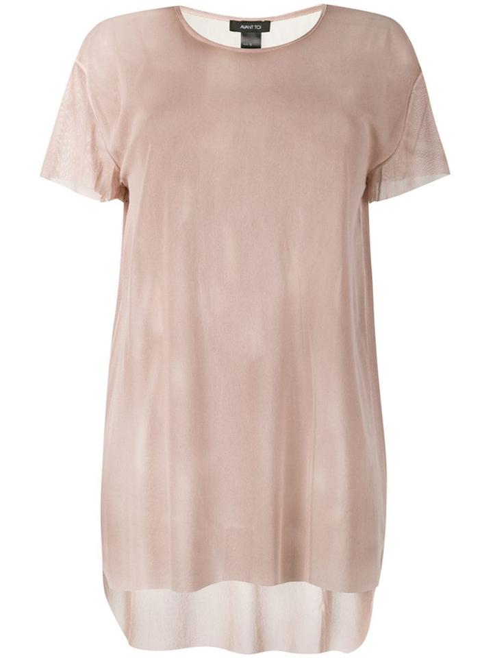 Avant Toi Sheer T-shirt - Neutrals