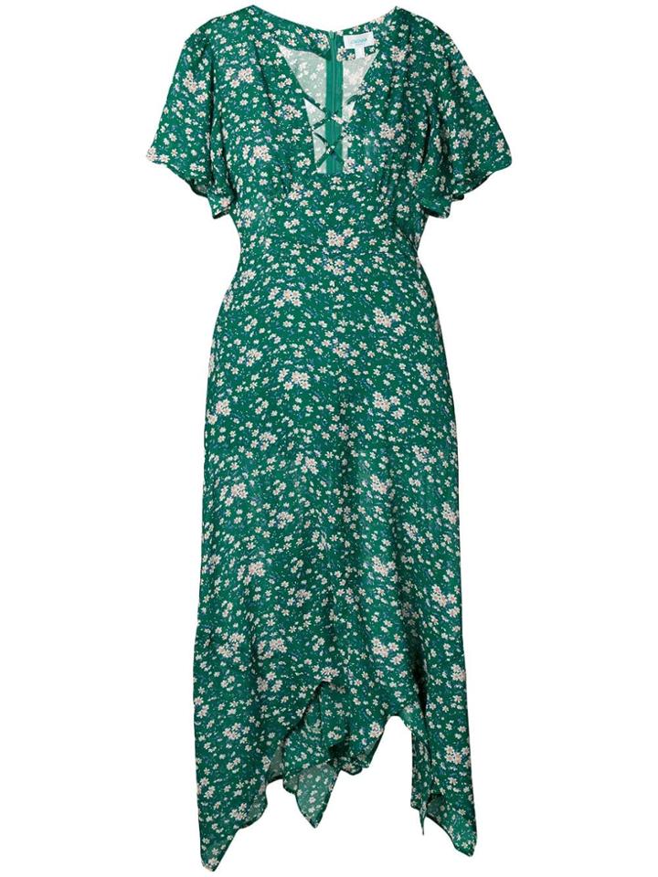 Jovonna Floral Print Dress - Green