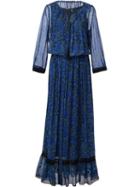 Elie Tahari Floral Print Maxi Dress