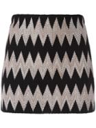 Missoni Fitted Knit Skirt, Women's, Size: 40, Grey, Silk/spandex/elastane/wool/rayon