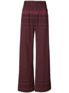 Cecilie Copenhagen High-waisted Palazzo Pants - Red