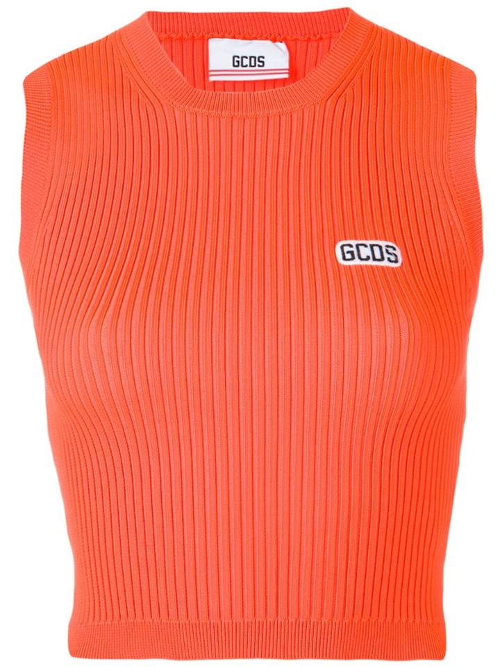 Gcds Orange Tank Top