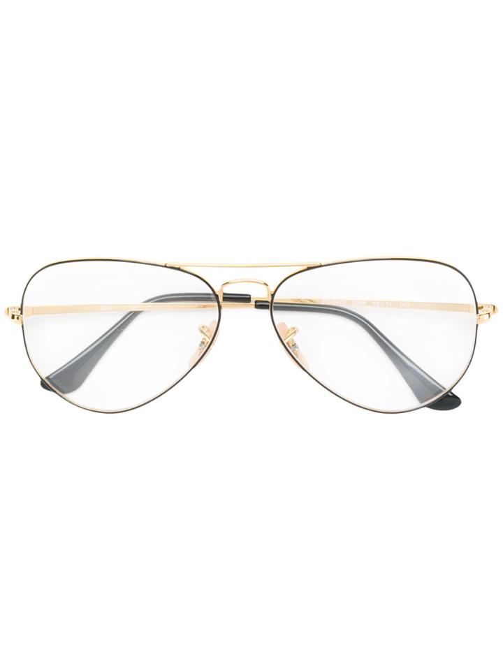 Ray-ban Aviator Two-tone Glasses - Metallic