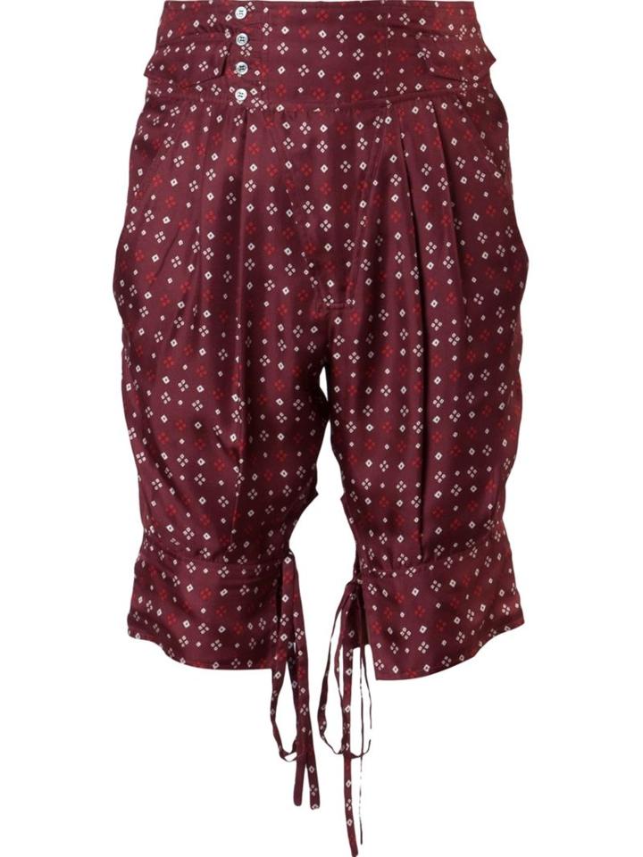 Isabel Marant 'tanji Tie Twill' Trousers, Women's, Size: 40, Red, Silk