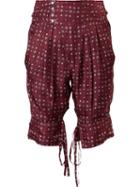 Isabel Marant 'tanji Tie Twill' Trousers, Women's, Size: 40, Red, Silk