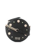 Versace Jeans Couture Embellished Circle Crossbody Bag - Black