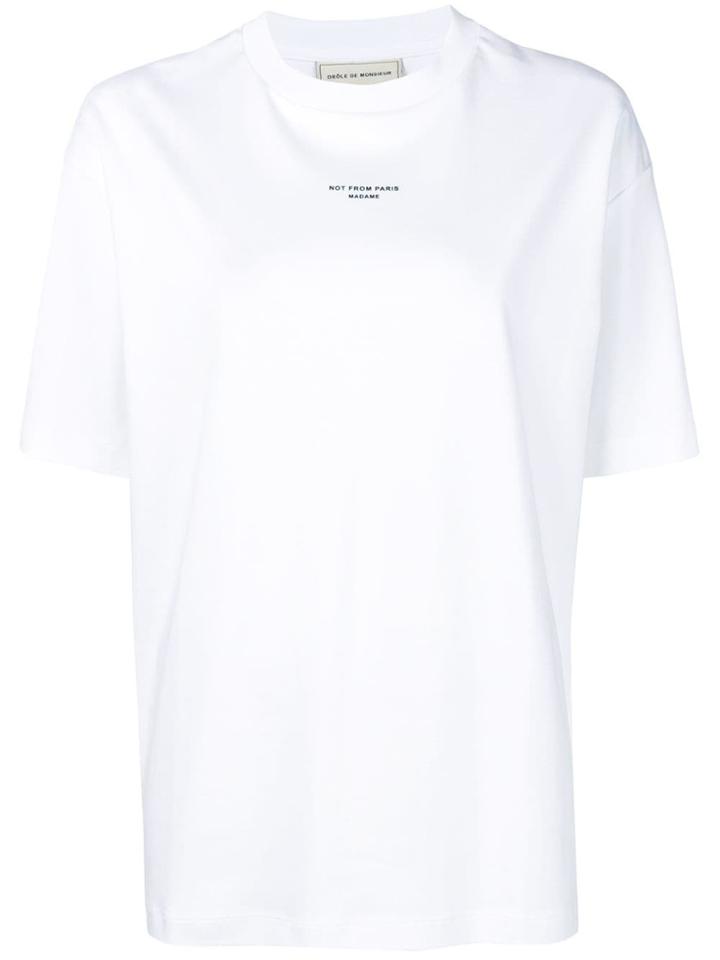 Drôle De Monsieur Oversized Logo T-shirt - White