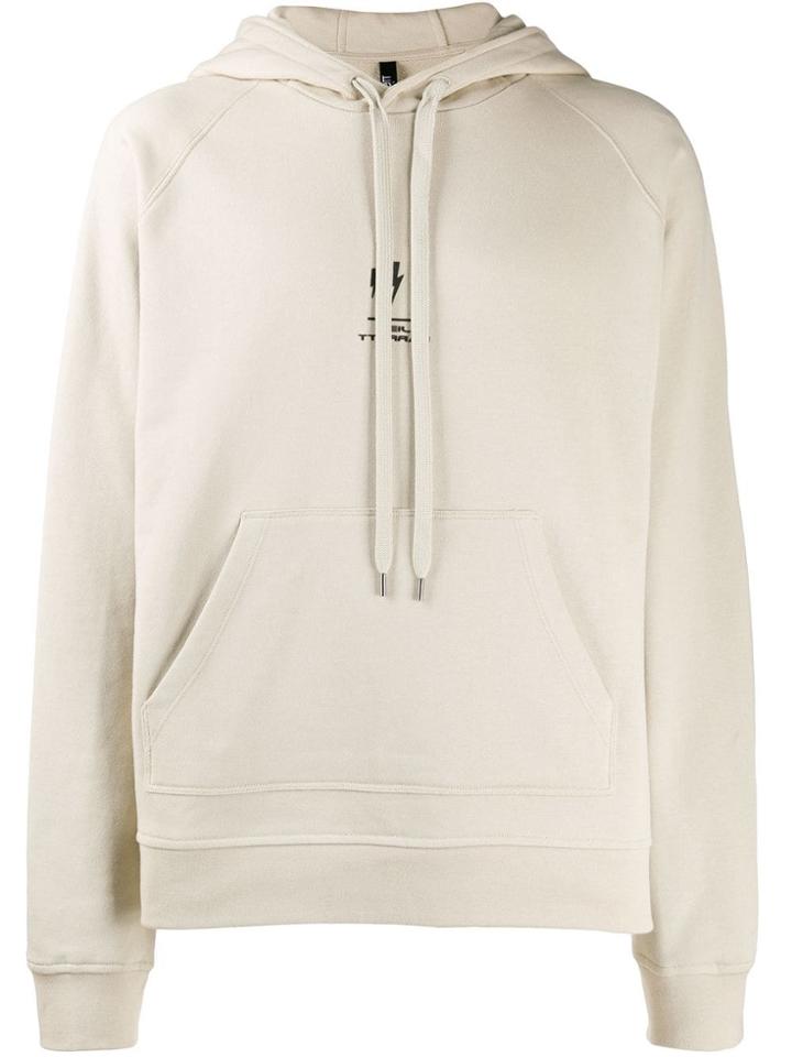 Neil Barrett Lightening Print Hoodie - Brown