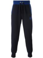 Ea7 Emporio Armani Drawstring Sweatpants, Men's, Size: Large, Blue, Cotton